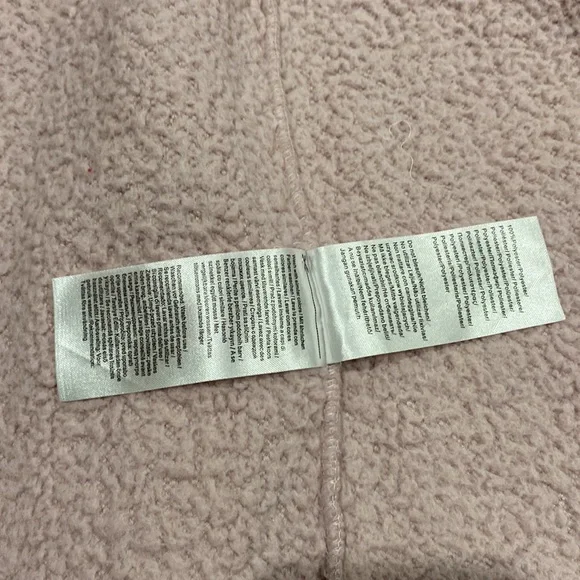 Women's Preloved L/XL Mauve Pink & White Hooded Long Robe! - Picture 10 of 15